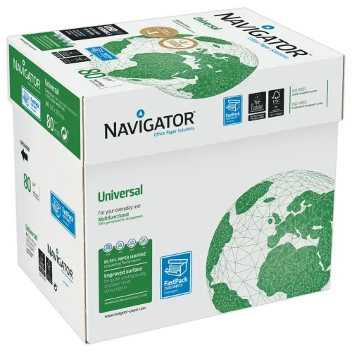 Doos van 2500 vellen A4 papier 80 G  NAVIGATOR (FastPack) 