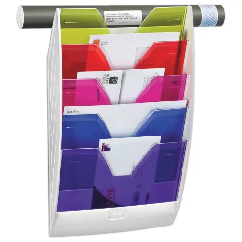 Wanddisplay 5 vakken - Happy - Verschillende kleuren - CEP