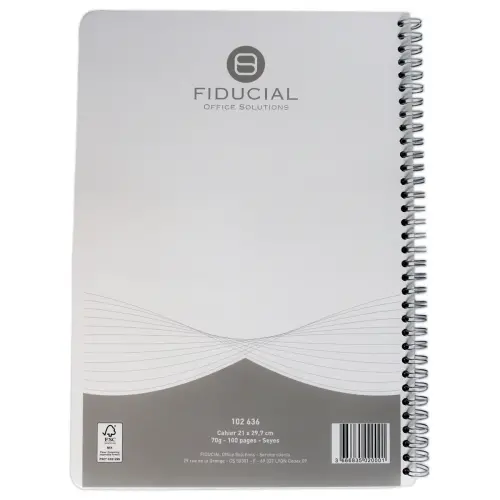 Spiraalgebonden schrift FIDUCIAL 70g, A4 -Seyes - 100p