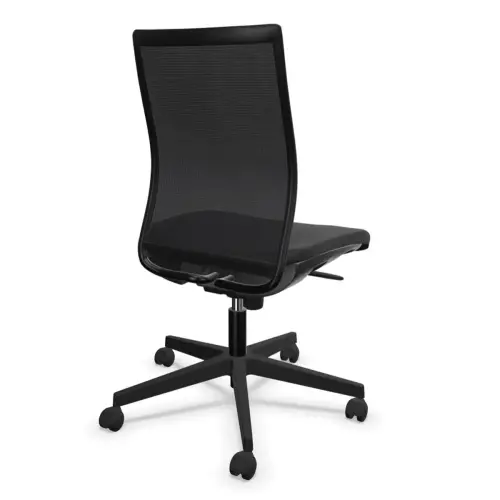 Stoel INTRATA - Synchroon - Zitting antraciel / Rug zwart
