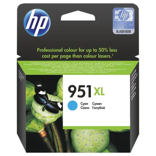 Inkjetcartridge HP 951XL cyaan HC CN046AE