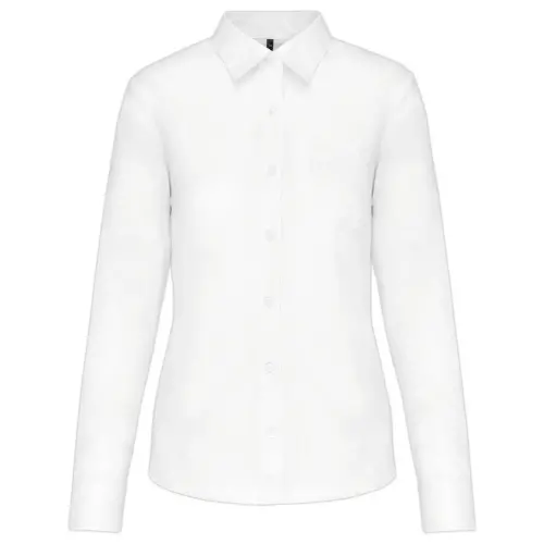 Dames polycotton popeline overhemd - Maat 3XL - Wit 