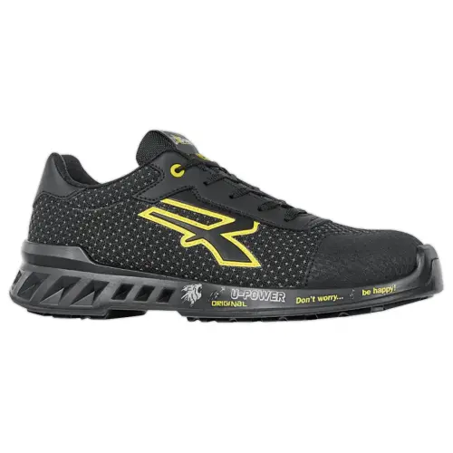 Paar VEILIGHEIDSSCHOENEN MATT ESD S3 CI SRC - ZWART/GEEL MAAT 43
