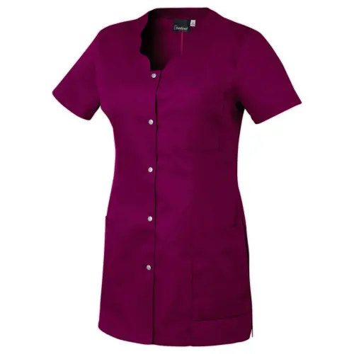 DAMESSHIRT MET KORTE MOUWEN P/C ADELAIDE – DONKER MAGENTA – MAAT 5
