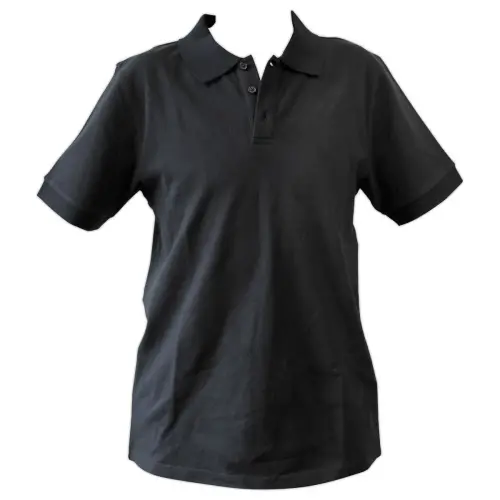 Zwarte polo korte mouwen heren maat 2XL 