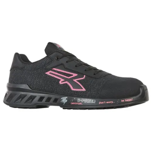 Paar VEILIGHEIDSSCHOENEN MICHELLE ESD S1P SRC - ZWART/ROZE MAAT 39