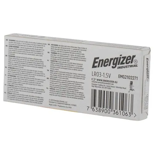10 Alkalibatterijen LR3 (AAA) ENERGIZER Industrial