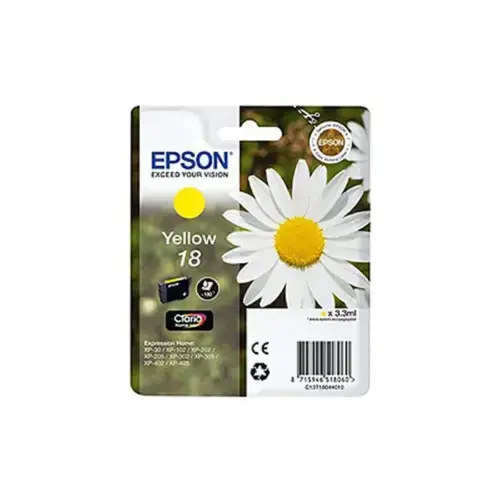 Inkjetcartridge EPSON T180 Geel