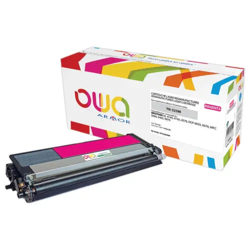 Lasercartridge BROTHER TN325M Magenta compatibele ARMOR