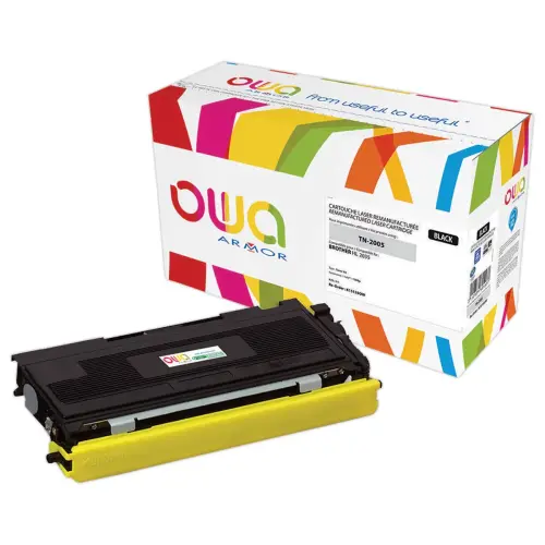 Lasercartridge BROTHER TN2005 Zwart compatibele ARMOR