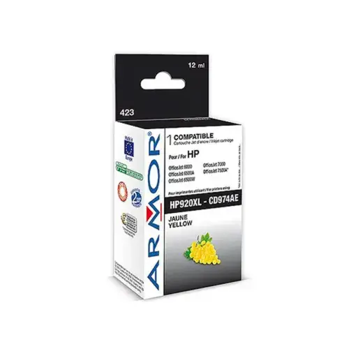 Inkjetcartridge HP 920XL Geel HC CD974A compatibel ARMOR