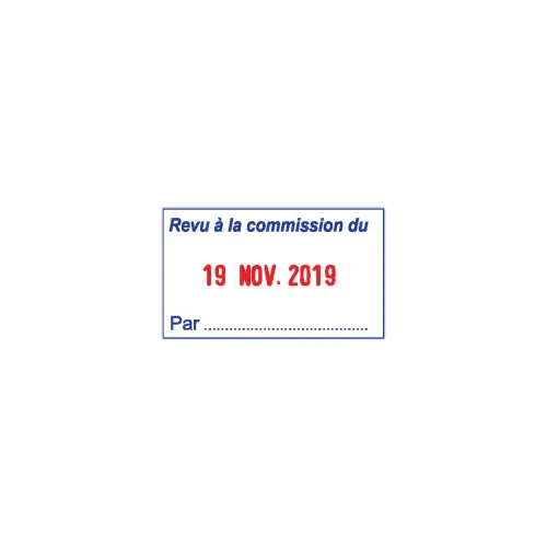 Aanpasbare Métal Line datumstempel - 2 regels - TRODAT