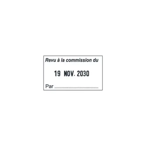 Aanpasbare Métal Line datumstempel - 2 regels - TRODAT