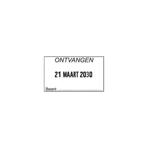 Aanpasbare Métal Line datumstempel - 2 regels - TRODAT