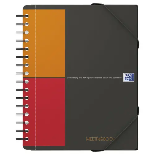 Spiraalschrift A5+ Meetingbook 160p met map - 5x5 - 160 p 