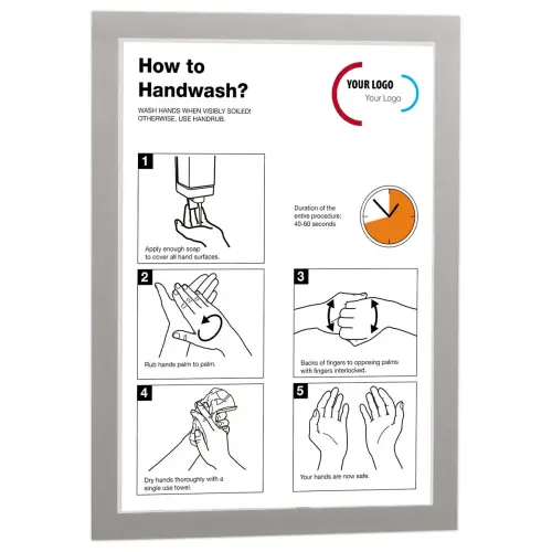 2 Herpositioneerbare hoezen Duraframe voor A4 affichage - Zwart - DURABLE