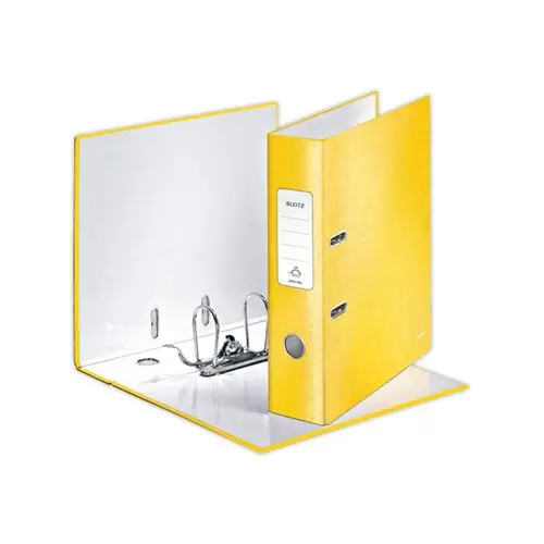 Ordner met hefboom WOW 180&deg; - Geel - LEITZ 