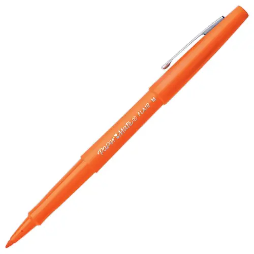 16 Viltstiften met nylon punt Flair medium schrift - PAPERMATE