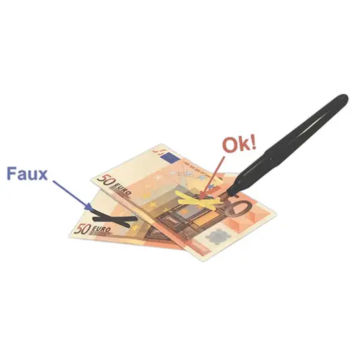 Markeerstift 'vals geld detectie'