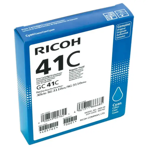 Cartouche RICOH GC-41C cyaan 