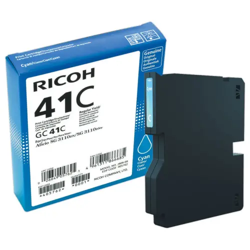 Cartouche RICOH GC-41C cyaan 