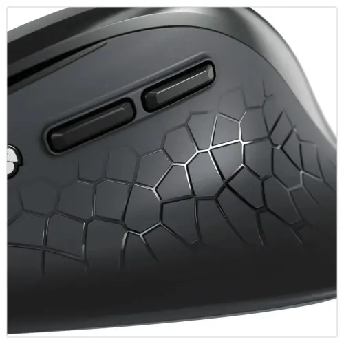 Ergonomische Stream Mouse Comfort muis - Draadloos - Zwart