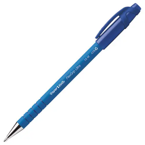Balpen Flexgrip CAP PAPER MATE - medium schrift - Blauw 