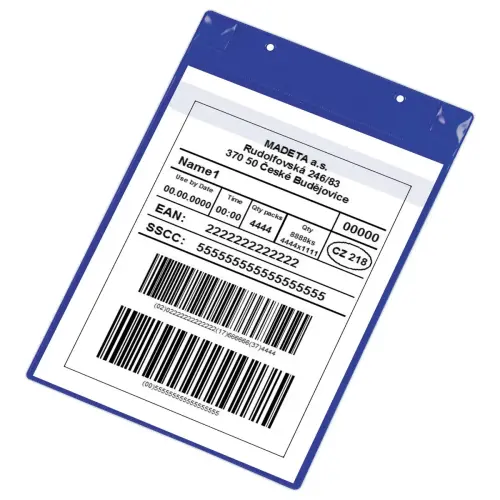 50  Magnetische logistieke mappen A4 liggend donkerblauw 