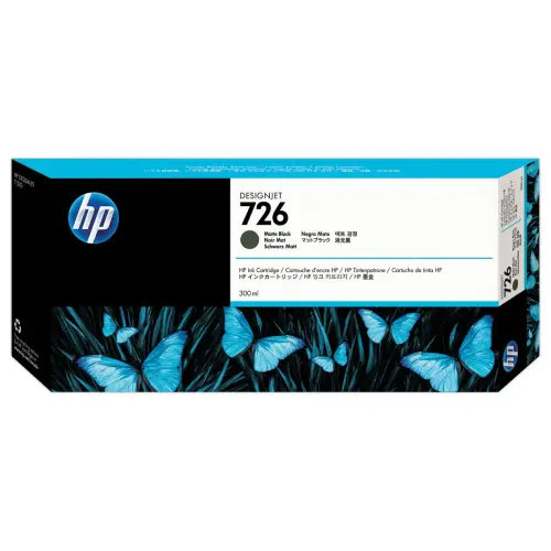 HP 726 matte zwarte inktcartridge CH575A
