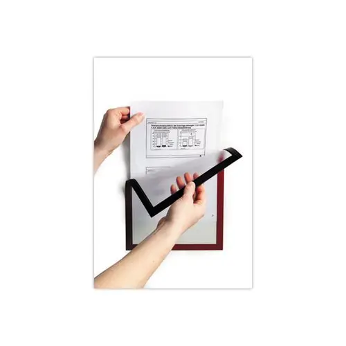 5 Uithanghoezen MAGAFRAME magnetische omlijsting A4 rood