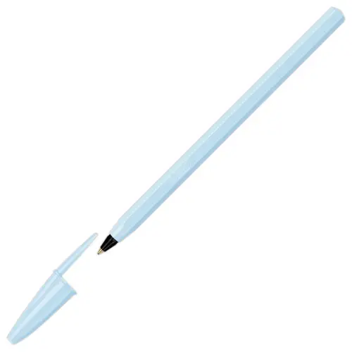 5 BIC Cristal balpennen - Medium punt 0,6 mm - Pastelkleuren