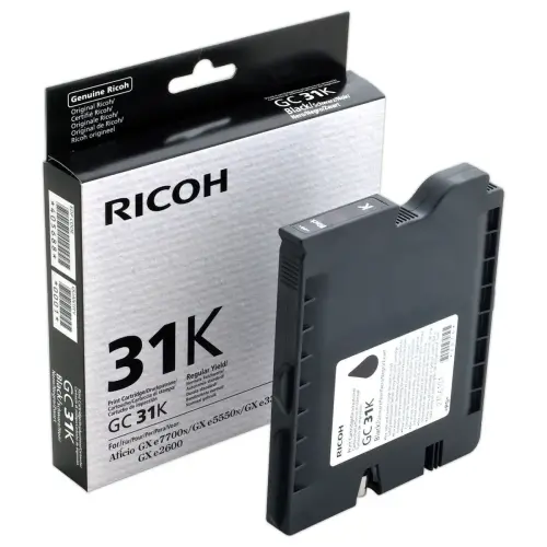 Lasercartridge RICOH GC31BK zwart 