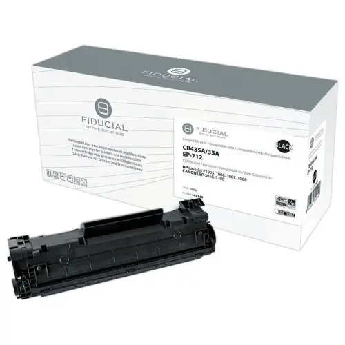 Lasercartridge 1870B002 FIDUCIAL equiv. HP CB435A Zwart