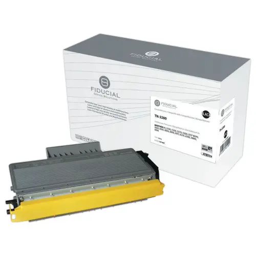 Lasercartridge FIDUCIAL equiv. BROTHER TN3280 Zwart