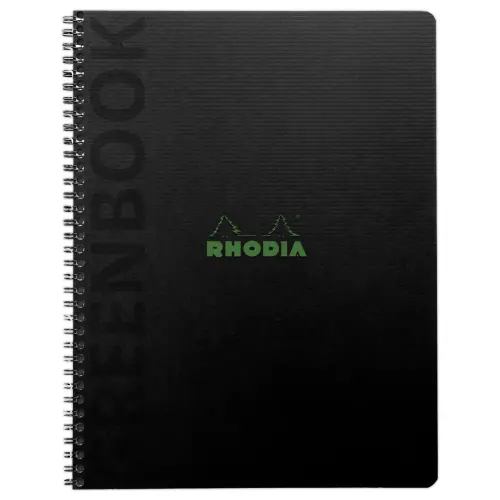 A5+ schrift - 160 pagina's - 5x5 - Zwart - RHODIA