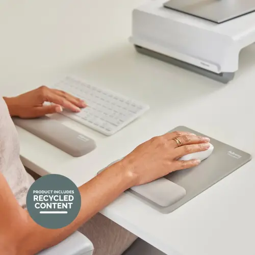 Compact toetsenbord polssteun Breyta - Zandkleurig - FELLOWES 