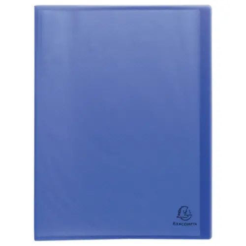 Plastic insteekhoezen van gerecycled materiaal - 60 pagina's - Blauw - EXACOMPTA