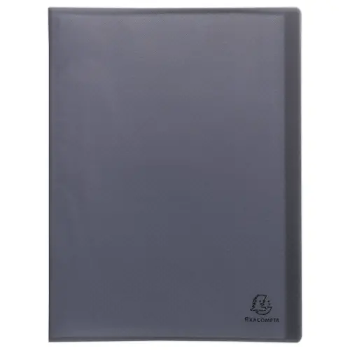 Beschermhoezen van gerecycled plastic - 60 pagina's - Zwart - EXACOMPTA