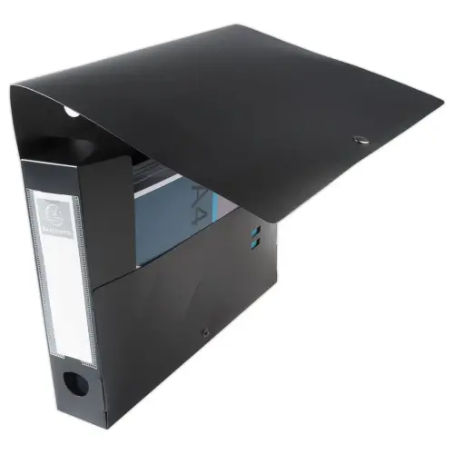 Drukmap met rug van 60mm - A4 - Zwart - EXACOMPTA 