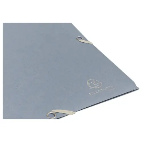 Elastische hemdmappen met 3 kleppen - Gerecycleerde kaart - Blauwgrijs - EXACOMPTA 