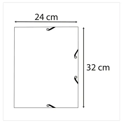 Elastische hemdmappen met 3 kleppen - Gerecycleerde kaart - Blauwgrijs - EXACOMPTA 
