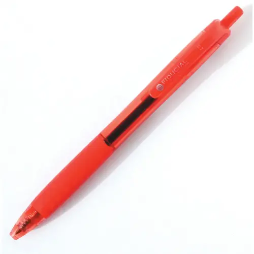 Klikbalpen - Met grip - Middelzware schrijfdikte - Rood - FIDUCIAL
