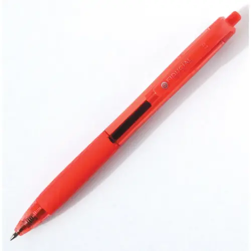 Klikbalpen - Met grip - Middelzware schrijfdikte - Rood - FIDUCIAL