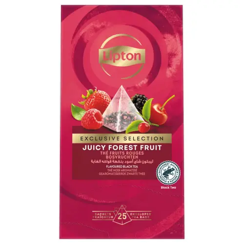 25 Zwarte Thee Rode Vruchten - LIPTON