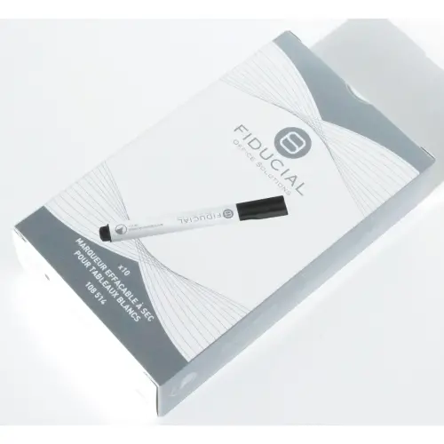 Marker voor whiteboards - Schuin geslepen punt - Zwart - FIDUCIAL