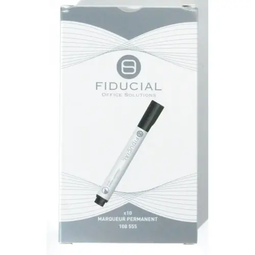 Permanent marker - Schuine punt - Zwart - FIDUCIAL