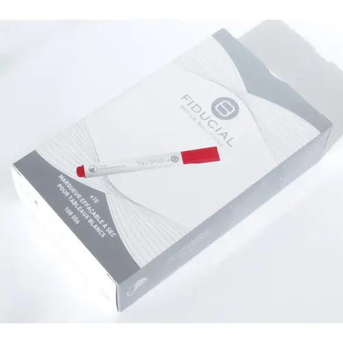Marker voor whiteboards - Schuin geslepen punt - Rood - FIDUCIAL 