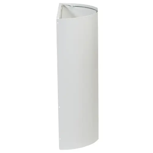 Halfronde wandverdeler - 40L - Wit 