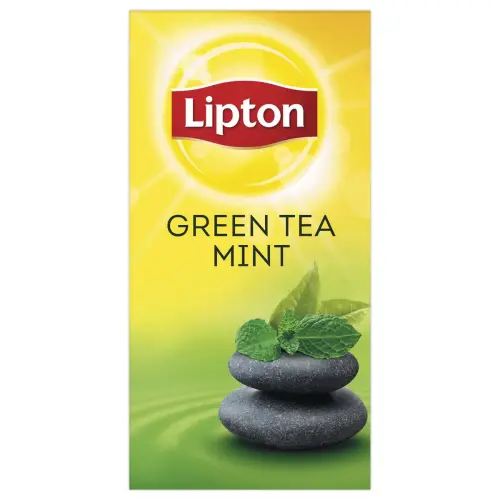 6 Lipton groene thee munt - 25 zakjes
