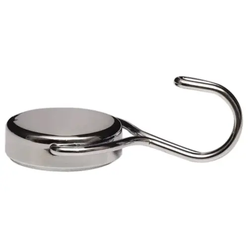 Neodymium magneet met draaibare haak - Ø 38,5 mm